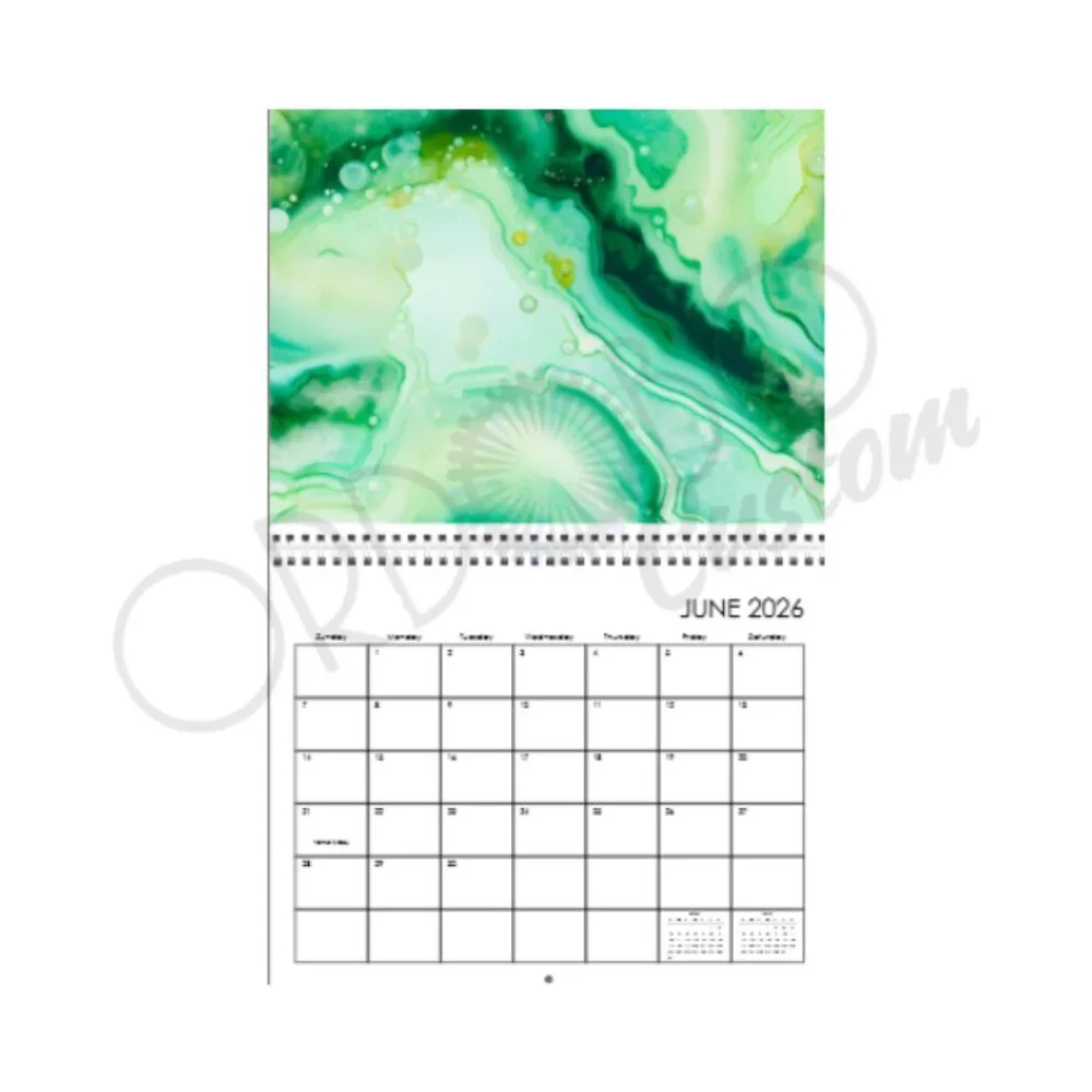 2026 Custom Geode Wall Calendar